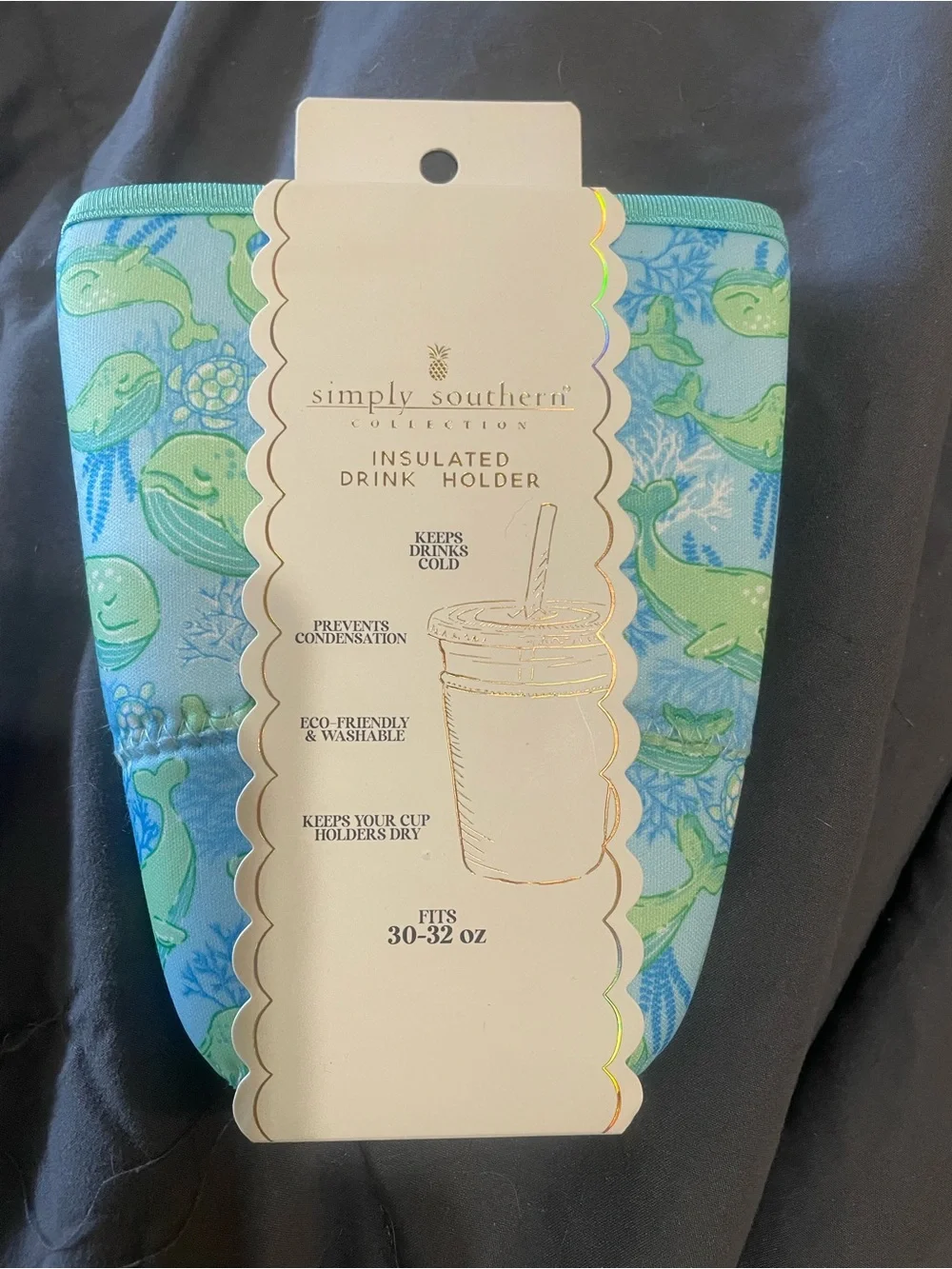Simply Southern Insulated Drink Holder  fits 30-32 ounces.